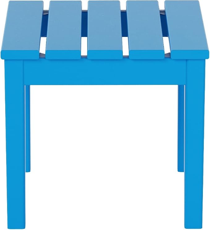 WestinTrends Ashore Outdoor Patio Modern Adirondack Side Table, Pacific Blue - Image 5