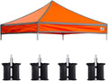 Eurmax USA New 10x10 Pop Up Canopy Replacement Canopy Tent Top Cover, Instant by Eurmax