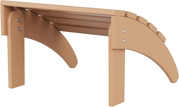 WO Home Furniture Adirondack Ottoman Outdoor Patio Footrest 13.5" Inch Folding - Image 8