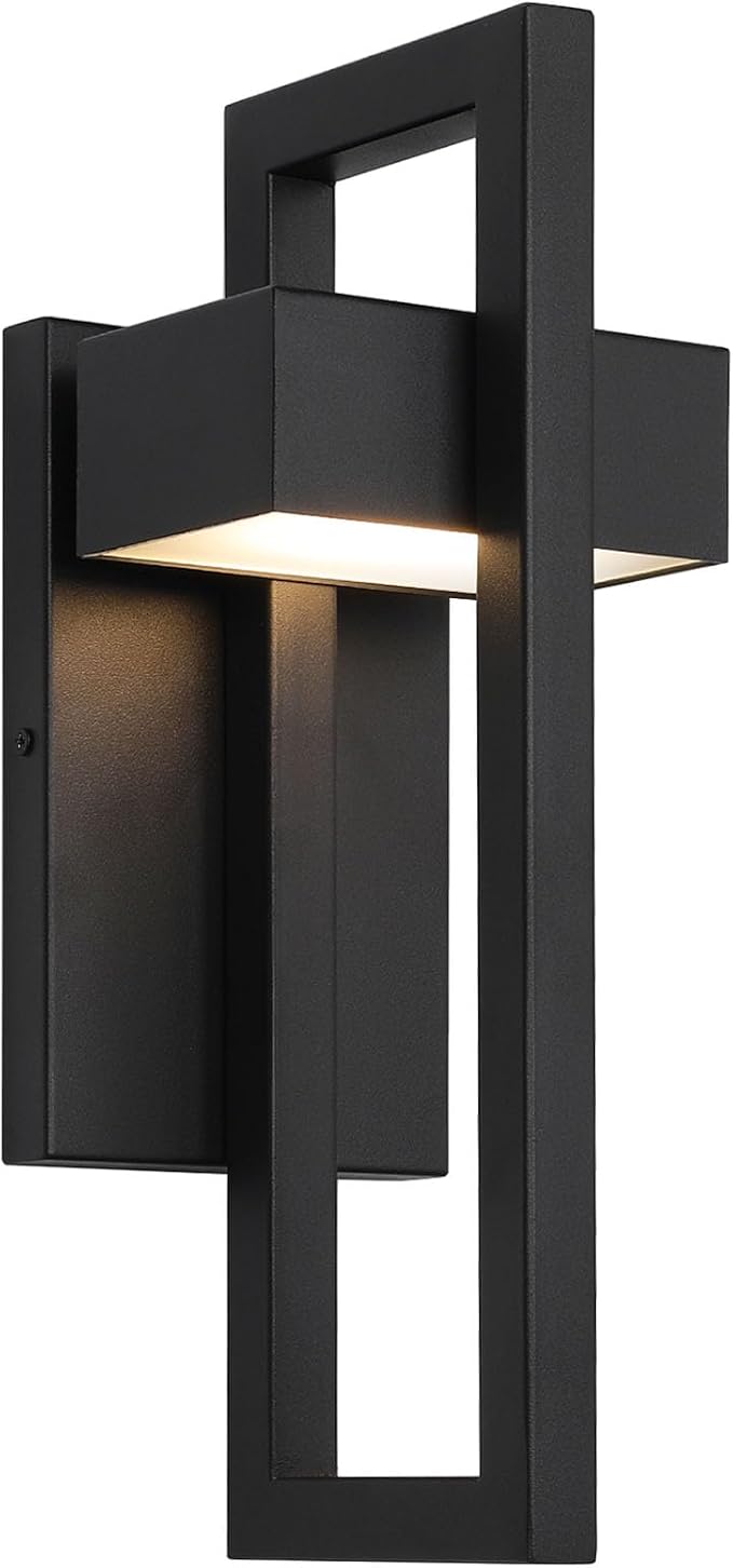 LamQee Outdoor Wall Lights Modern Exterior Lighting Fixtures, 3000K Integrated by LamQeeLights