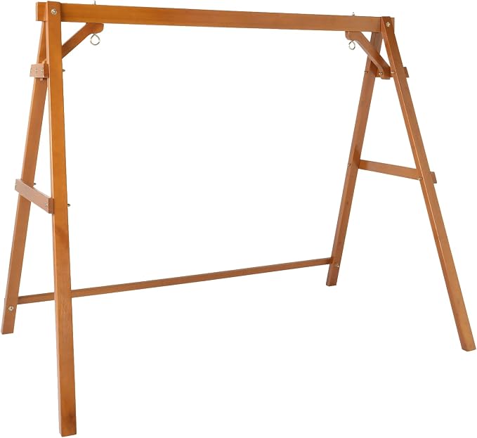 VINGLI Heavy Duty 660 LBS Wooden Swing Frame by VINGLI