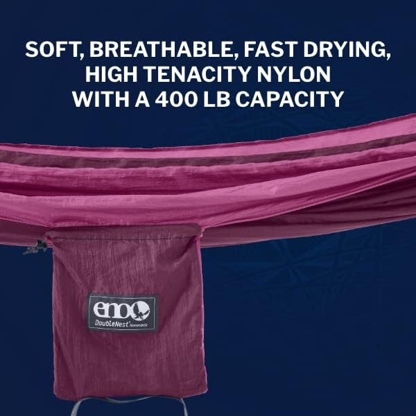 ENO, Eagles Nest Outfitters DoubleNest Lightweight Camping Hammock, 1 to 2 - Image 6