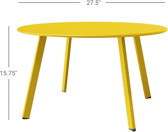 Grand patio Round Patio Coffee Table 2PC Weather Resistant Nesting Tables - Image 3