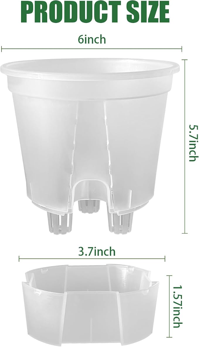 Cdd's Path 5-Pack 6 Inch Self Watering Naked Root Planter Pots - Image 2