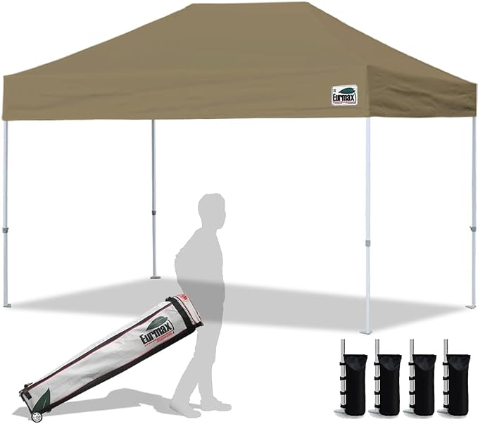 Eurmax USA 8'x12' Pop Up Canopy Tent Commercial Instant Canopies by Eurmax