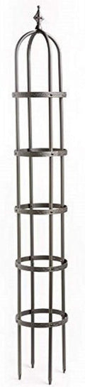 Plow & Hearth Metal Garden Obelisk | Indoor/Outdoor | Powder-Coated Steel | by PlowHearth