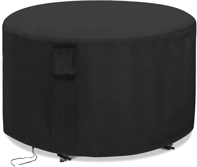 Custom Patio Furniture Cover Round, Outdoor Round Table Cover Waterproof by Jungdaoutdoorfurniturecover