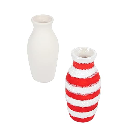 Colorations Decorative Ceramic Vases, Unfinished, Coated Inside, Ready to by Colorations