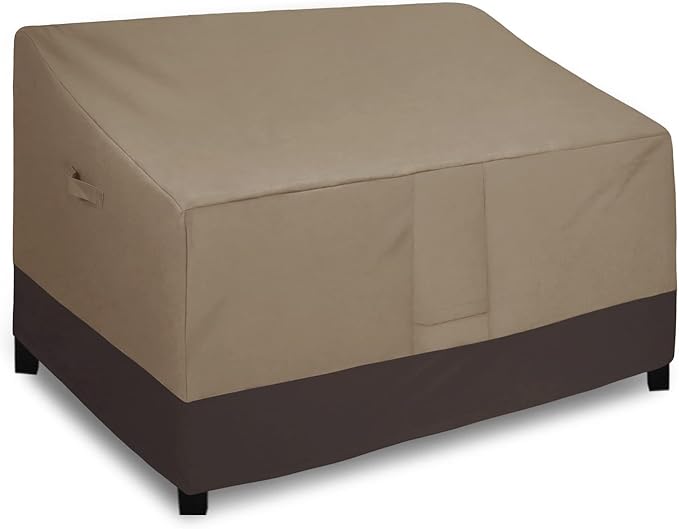 Easy-Going Camel/Dark Brown Waterproof Heavy Duty 3-Seater Patio Sofa Cover by Easy-Going