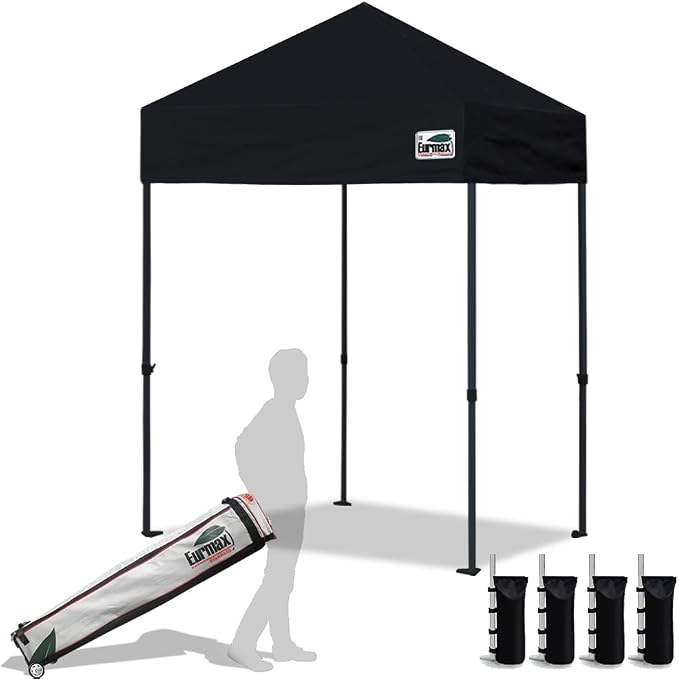 Eurmax USA 5'x5' Pop Up Canopy Tent Commercial Instant Canopies by Eurmax
