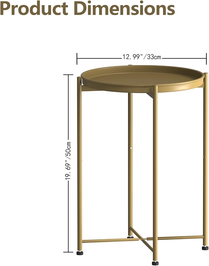 Garden 4 you Small Side Table, Tray Table - Image 2
