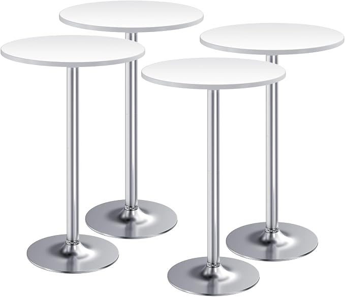 Furmax Bistro Pub Table Round Bar Height Cocktail Table by Furmax
