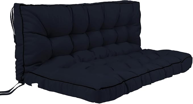 Outside Benches Cushion with Backrest, Thicken Waterproof Swing Cushions 2/3 by Unknown