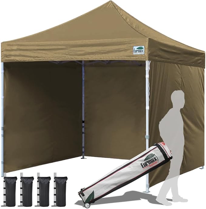 Eurmax USA 10'x10' Pop-up Canopy Tent Commercial Instant Canopies by Eurmax