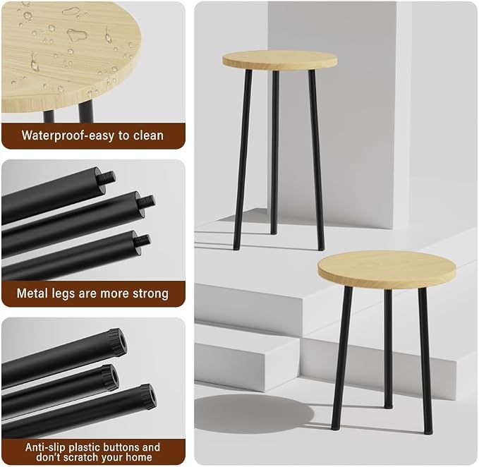 Plant Stand Indoor Tall: Corner Wood Plant Stand 2 Pack Mid Century Modern Decor - Image 3