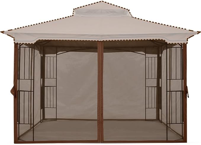 MASTERCANOPY Patio Gazebo Mosquito Netting Screen Walls by MASTERCANOPY