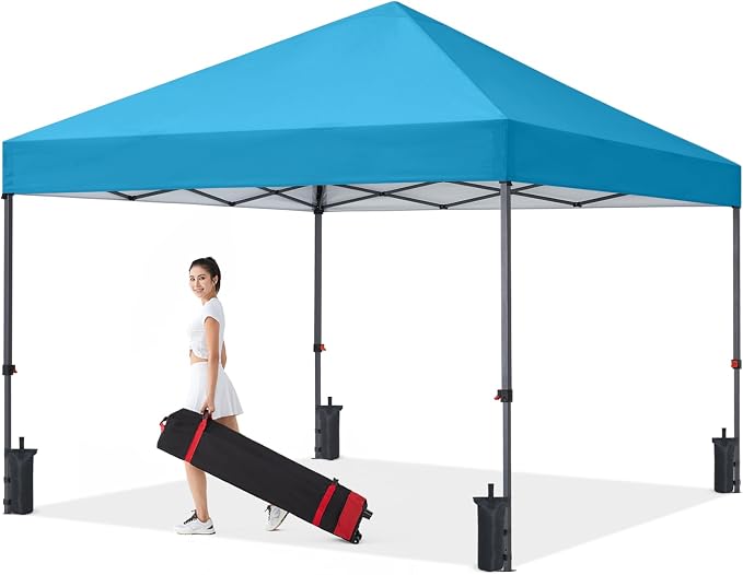COOSHADE Durable Easy Pop Up Canopy Tent 10x10Ft, Sky Blue by COOSHADE