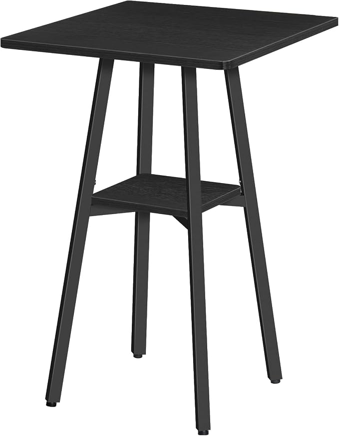 HOOBRO Bar Table, 2-Tier High Top Pub Table, Counter Height Table by HOOBRO