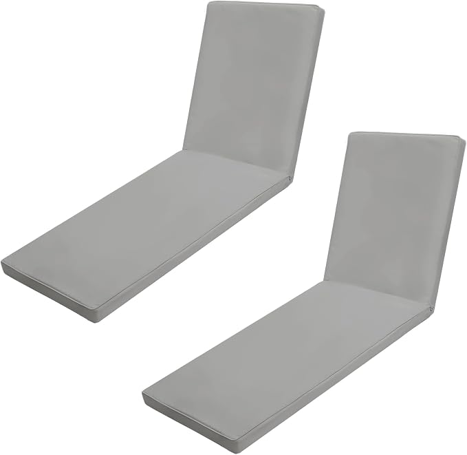 Outdoor Chaise Lounge Cushions for Patio, Waterproof Replacement Seat Pad for by Iheqard