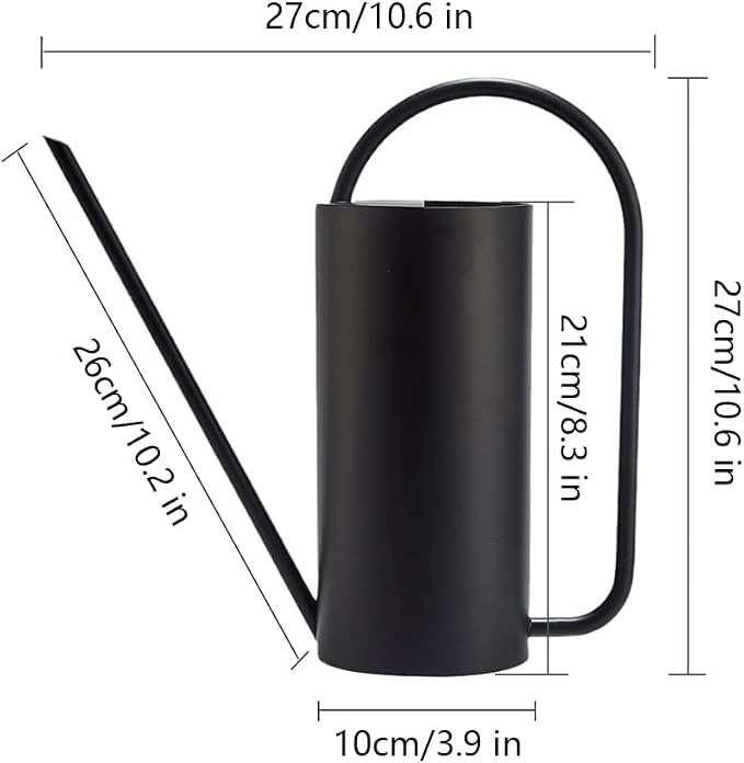 Watering Can for Indoor Plants, 50 oz/1.5L Stainless Steel Watering Can Pot - Image 4