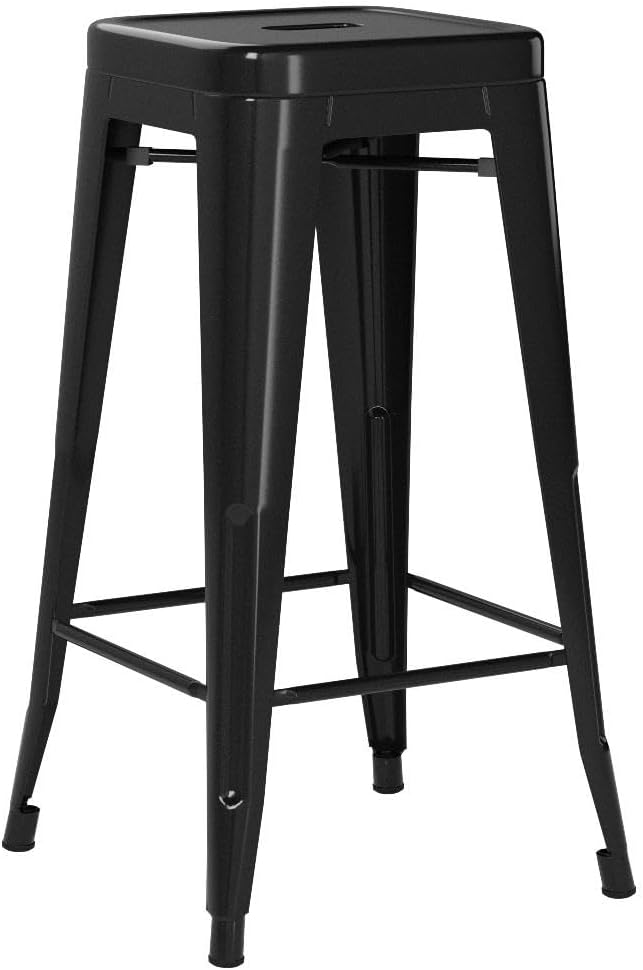 FDW Bar Stools Set of 4 Counter Stool Metal Bar Stools 30 Inches Height - Image 5