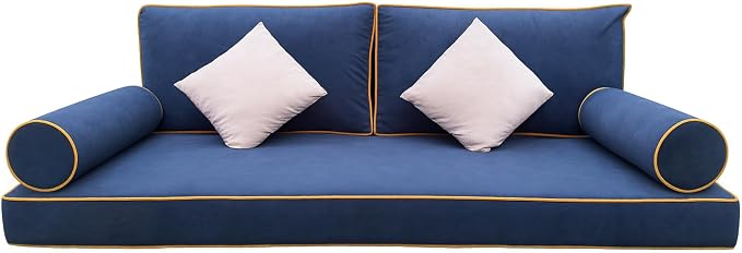 Outdoor Twin Daybed Cushion Set, 7-Piece Patio Swing Bed Mattress by Unknown