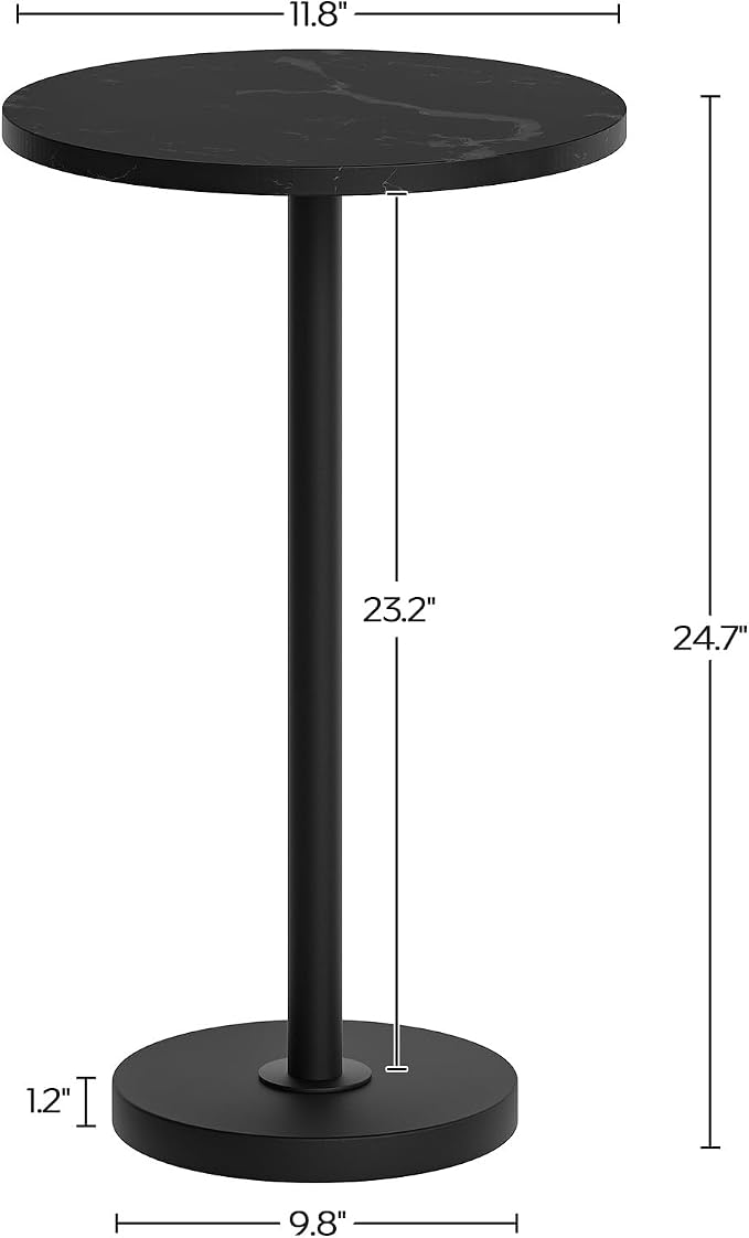 Round Side Table, Tall Drink Table - Image 3