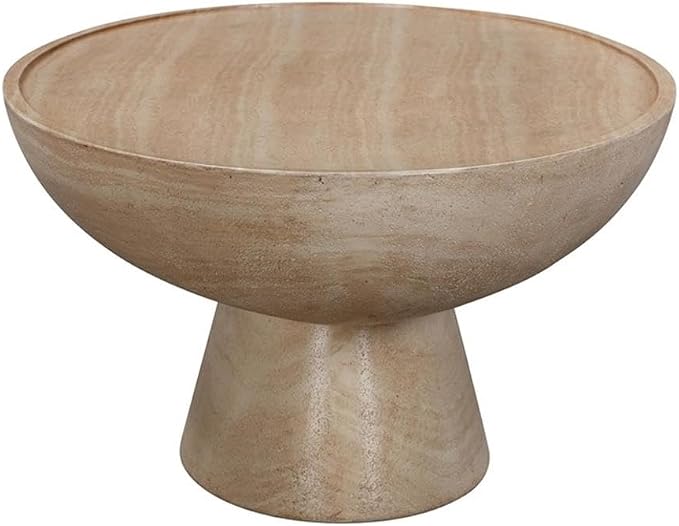 Pemberly Row Eclipse Stone Coffee Table, 47.2" W x 23.8" D x 14" H, Faux - Image 5