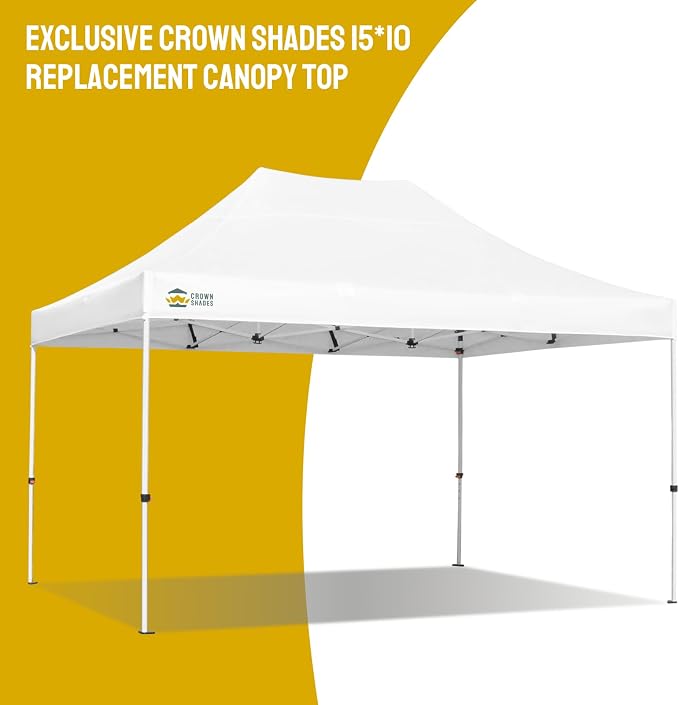 CROWN SHADES 10x15 Canopy Replacement Top - Image 6