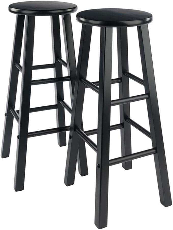 Winsome Element 2-Piece Counter Stool Set, Classic Backless Bar Chairs - Image 9