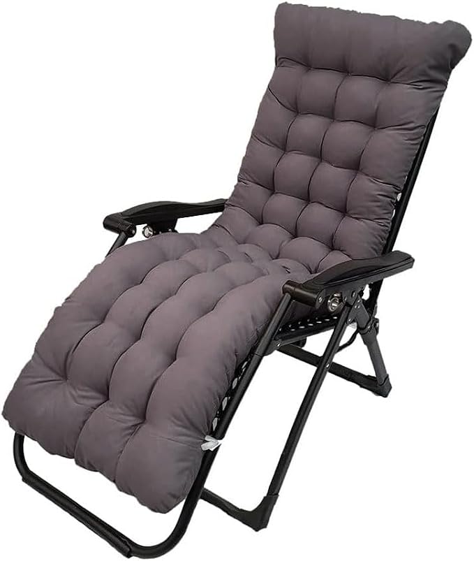 Patio Chaise Lounger Cushion, 61in Lounge Chair Recliners Chair Cushions by Pasrdqoyp