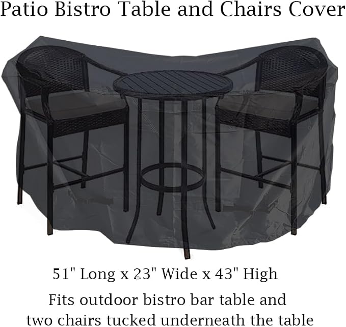 Outdoor Bar Height Dining Set Cover - Image 2