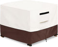 Patio Ottoman Cover, 25W x 25D x 18H inch, Waterproof Square Patio Small Side by Aacabo