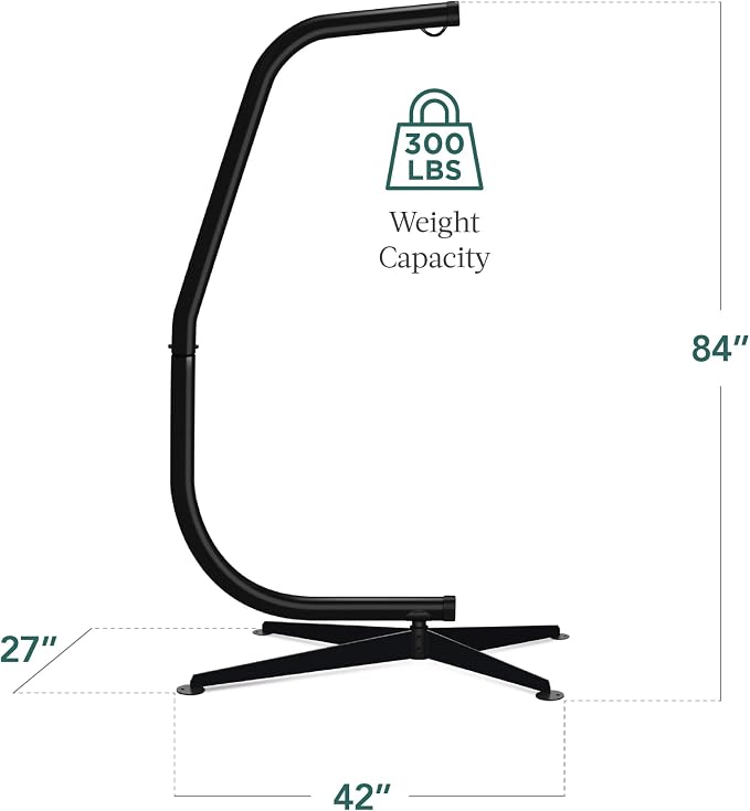 Best Choice Products Metal Hanging Hammock C-Stand - Image 3