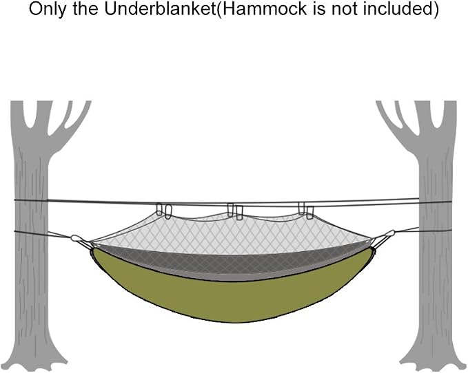 OneTigris Night Protector Ultralight Hammock Underquilt, Full Length Camping - Image 9