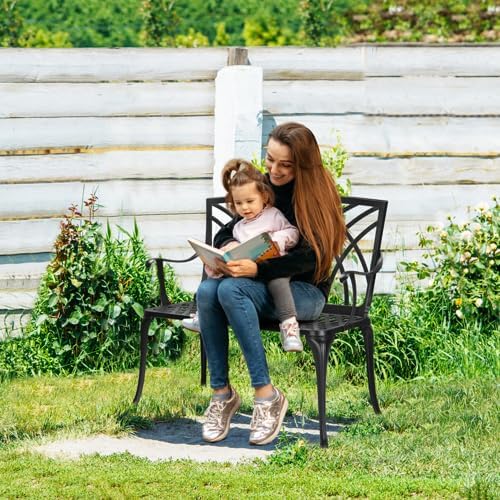 38" Outdoor Garden Bench, Patio Furniture Outdoor Chair - Image 6