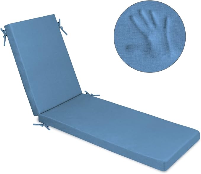 Milliard Memory Foam Outdoor Chaise Lounge Lawn Chair Cushion, - Image 7