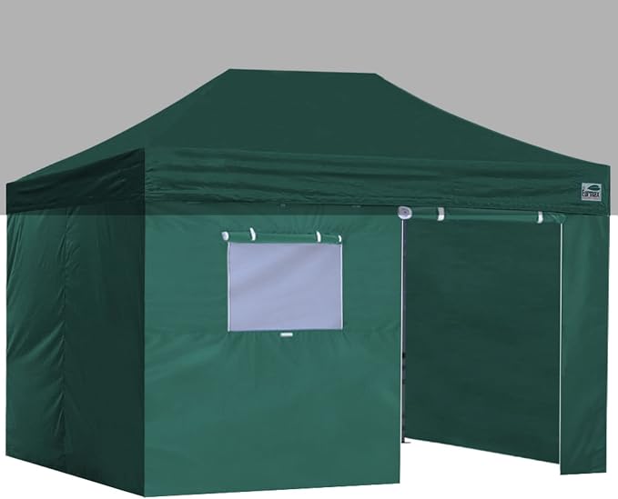 Eurmax USA Full Zippered Walls for 10 x 15 Easy Pop Up Canopy Tent, Enclosure by Eurmax