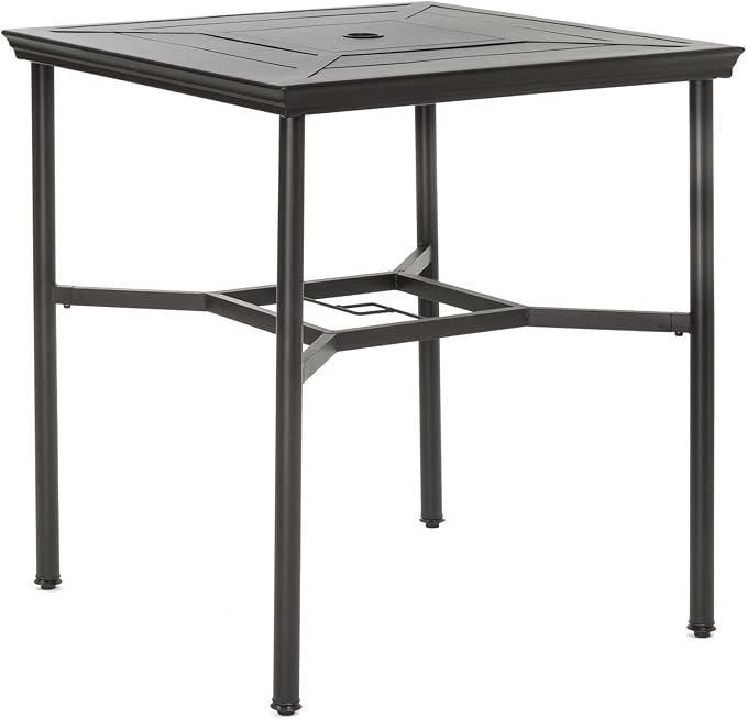Hanover Montclair 5-Piece All-Weather Outdoor Patio High Dining Set, 4 Swivel - Image 10