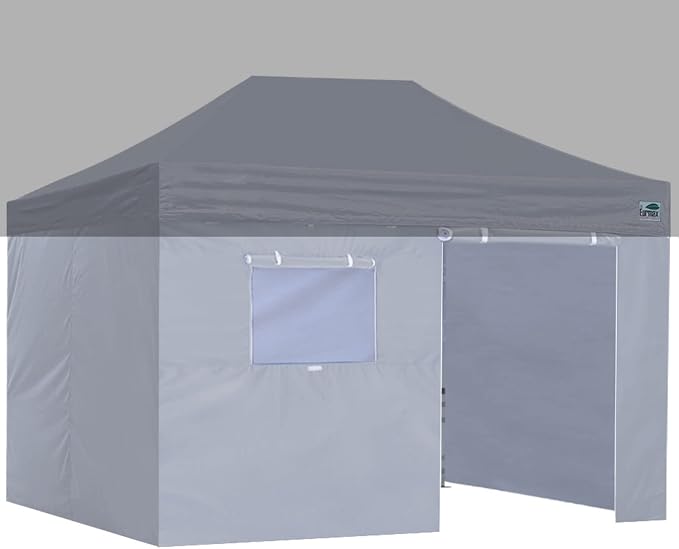 Eurmax USA Full Zippered Walls for 10 x 15 Easy Pop Up Canopy Tent, Enclosure by Eurmax