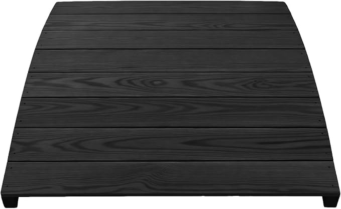 4 FT Black Amish Made Pinewood Heavy Duty Garden Bridge - Image 6