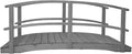 10 FT Grey Amish Made Garden Bridge by Unknown