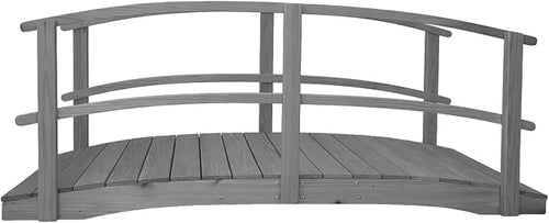 10 FT Grey Amish Made Garden Bridge by Unknown