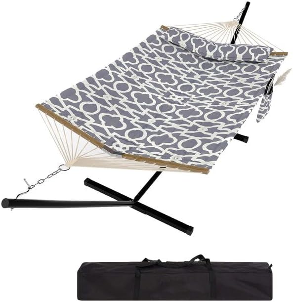 2 Person Outdoor Hammock with Stand, Portable Hammock, Heavy Duty Hammock with by GarveeHome
