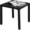 Outvita Metal Square Side Table, Indoor Outdoor Small Patio End Table, Portable by Outvita