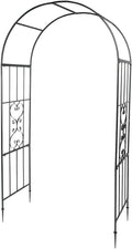 Outvita 7.3FT Garden Arch Arbor, Heavy Duty Metal Arbour Archway, Decorative by Outvita