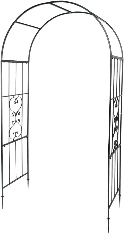 Outvita 7.3FT Garden Arch Arbor, Heavy Duty Metal Arbour Archway, Decorative by Outvita