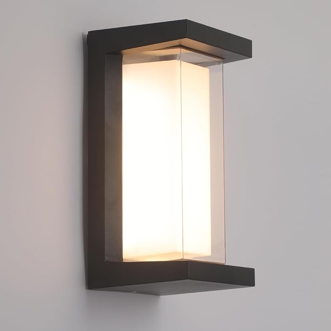 24W Outdoor Wall Lights Exterior/Interior LED 3-Color Adjustable 2100LM Sconces by MilleLucciole