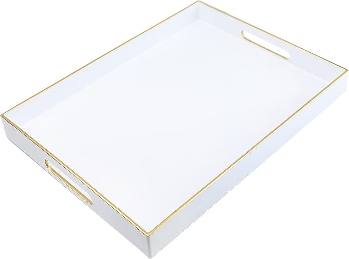 Spsyrine White Plastic Serving Tray by Spsyrine