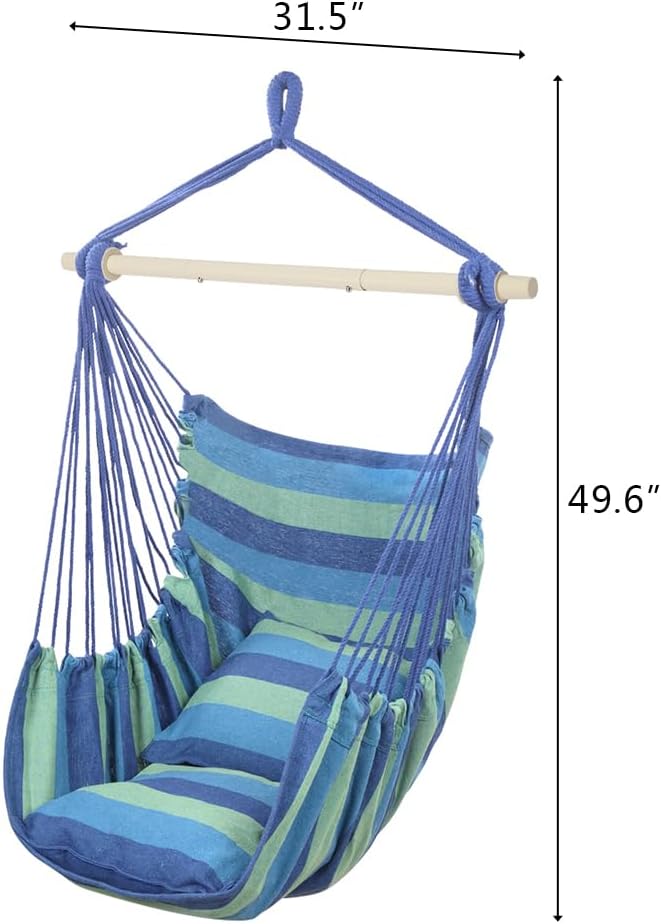 ONCLOUD Hammock Chair Hanging Rope Swing, Load Capacity Up to 550 LBS Macrame - Image 7